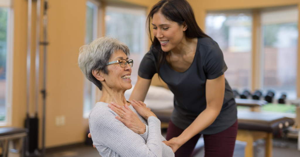 Occupational Therapist with Senior Patient