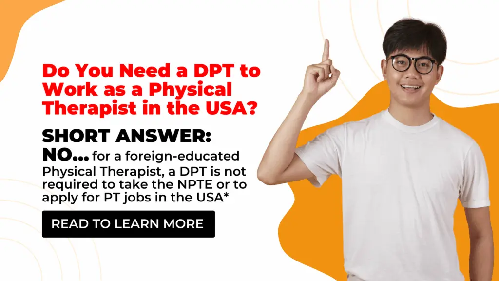 is DPT required for NPTE?