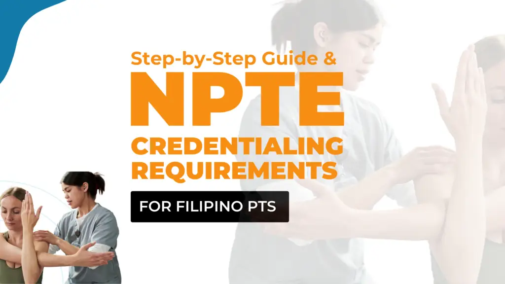 NPTE Credentialing Requirements