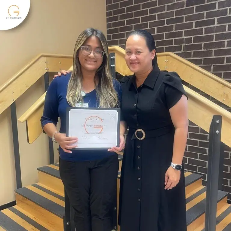 Facility visit for Grandison Physical Therapists in the USA